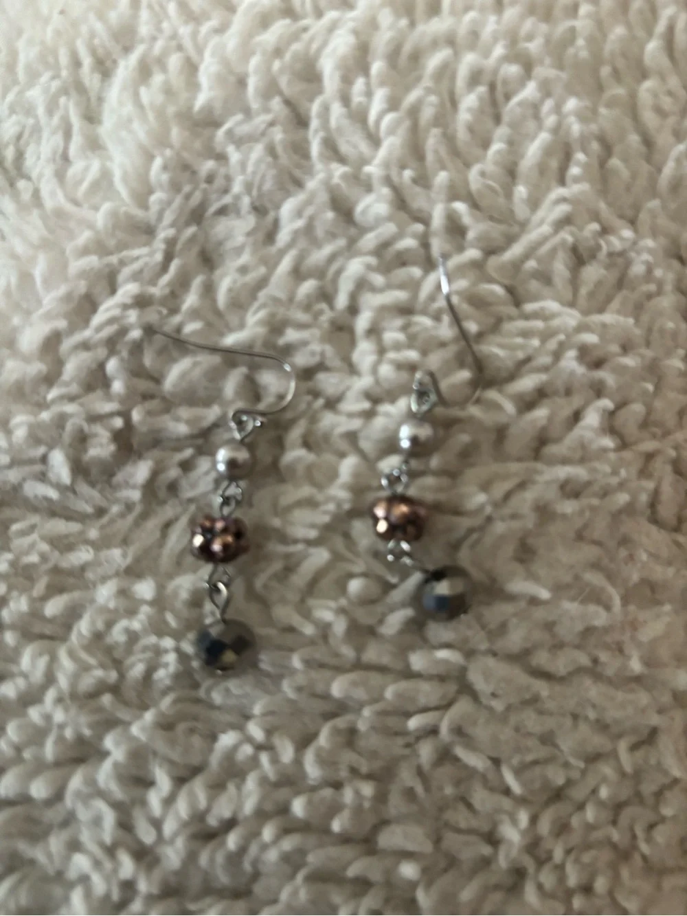 Multi-Strand Silver Necklace with Pearl and Gold Accents
